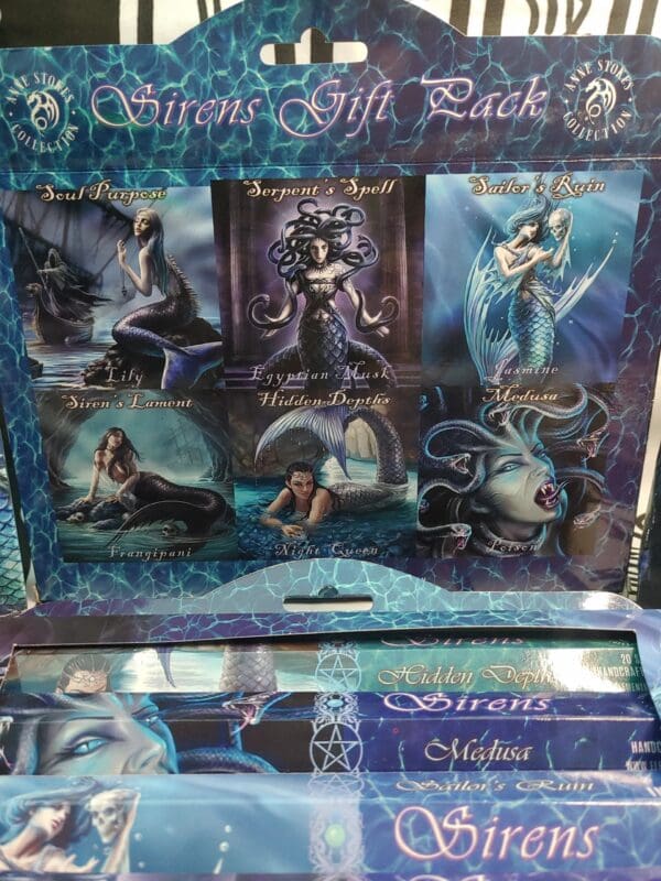 A box of the sirens tarot cards.