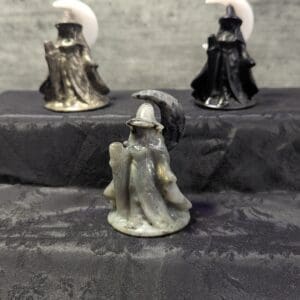 Crystal Carved Witch Under The Moon